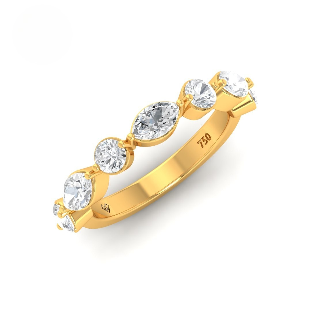 Nebula 2 stone Diamond Wedding Band