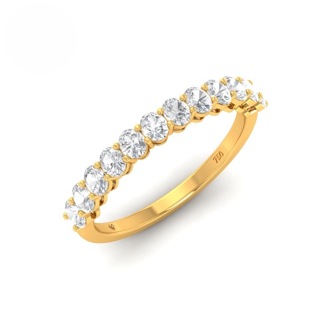 Stella Oval cut wedding band 1.00 Ct