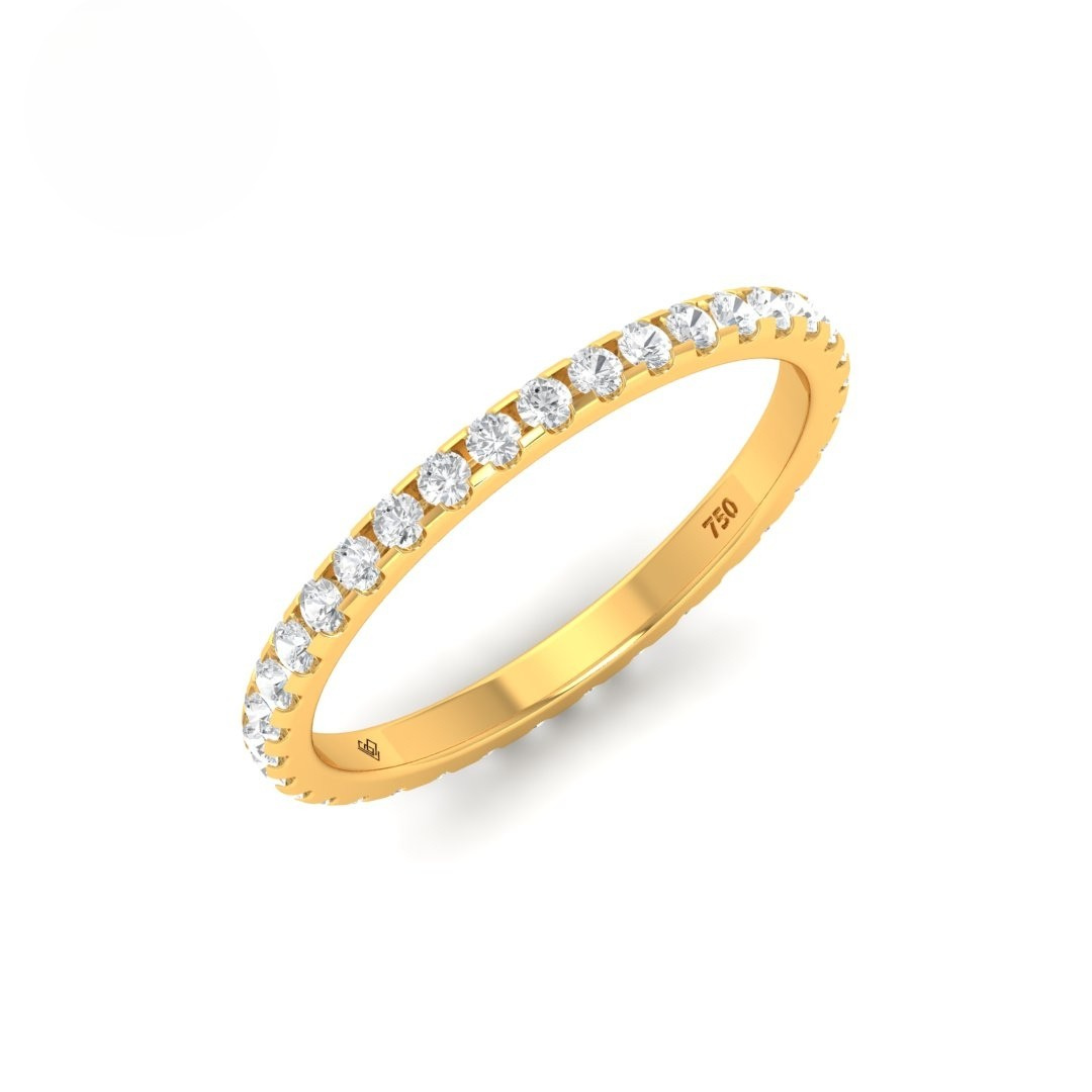 Cara Round Cut Wedding Band 0.50 Ct