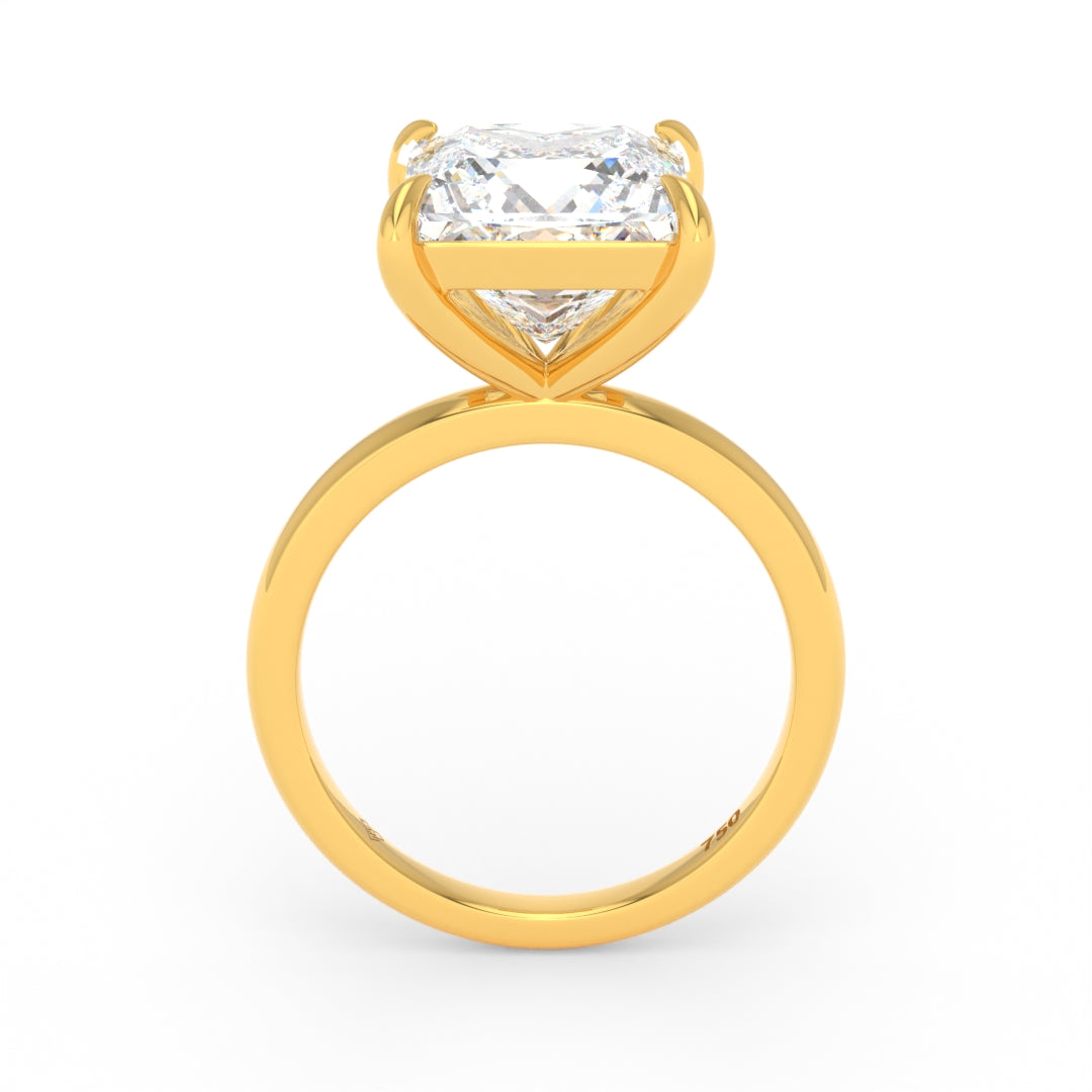 Noémie Solitaire Princess Cut With Diamond Engagement Ring