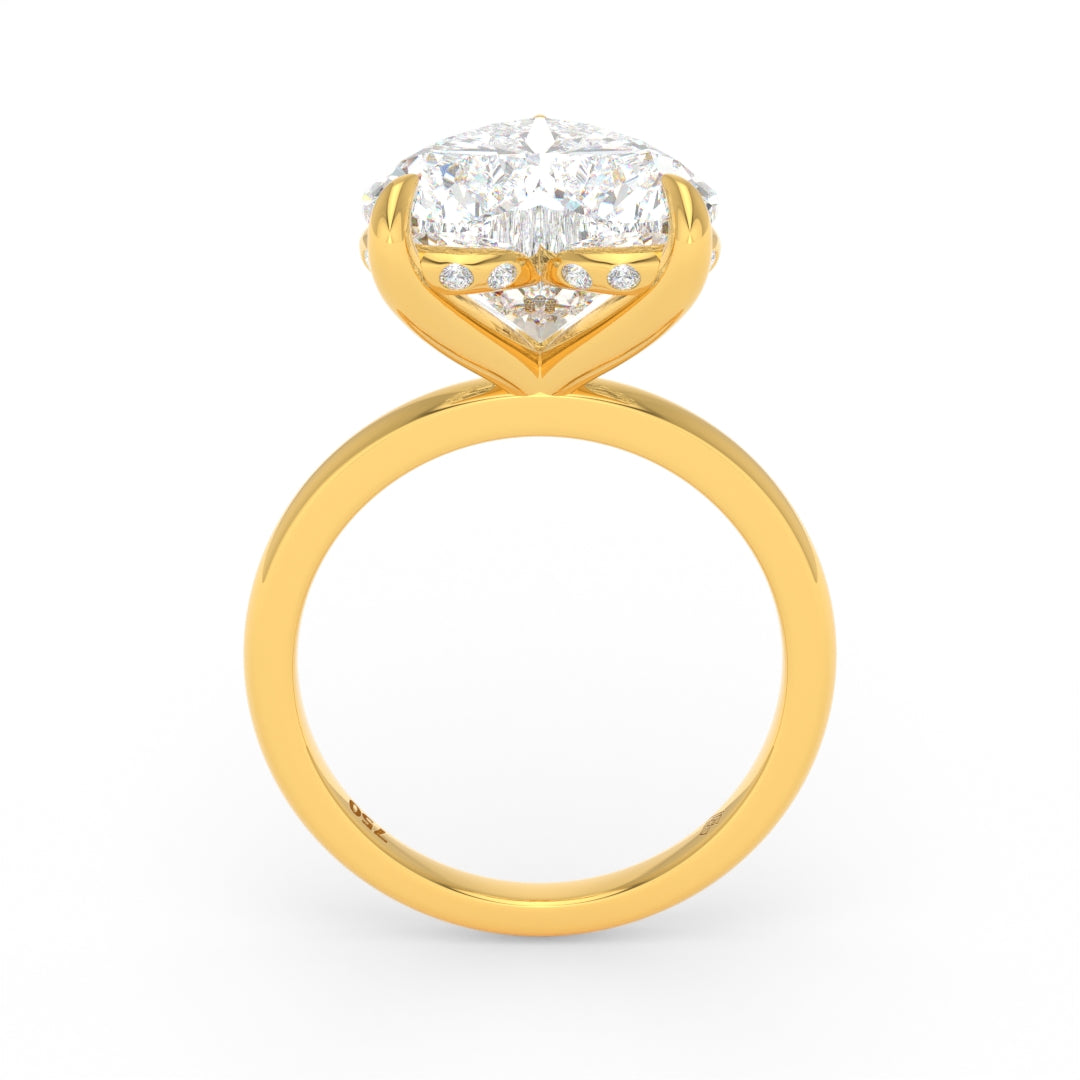 Léa Heart Cut Diamond With Hidden Halo Engagement Ring