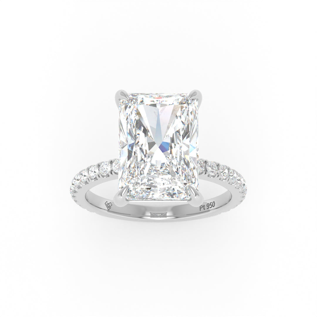 Abigail Radiant With Diamond Band Engagement Ring