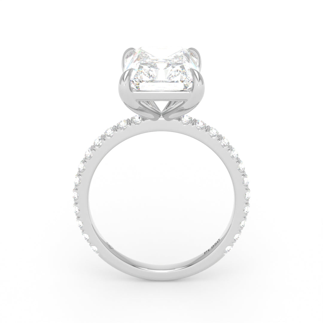 Abigail Radiant With Diamond Band Engagement Ring