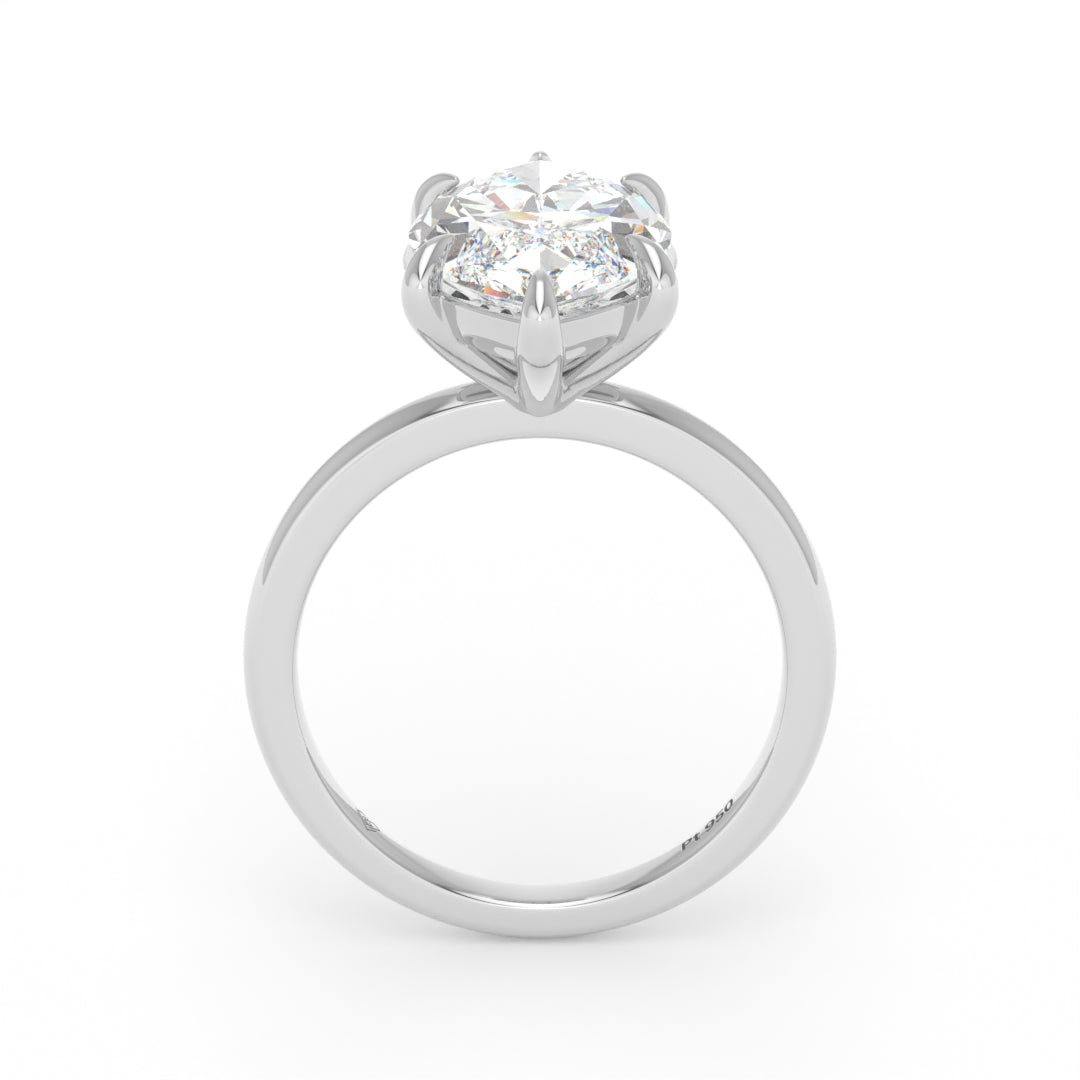 Noémie Solitaire Marquise Cut With Diamond Ring