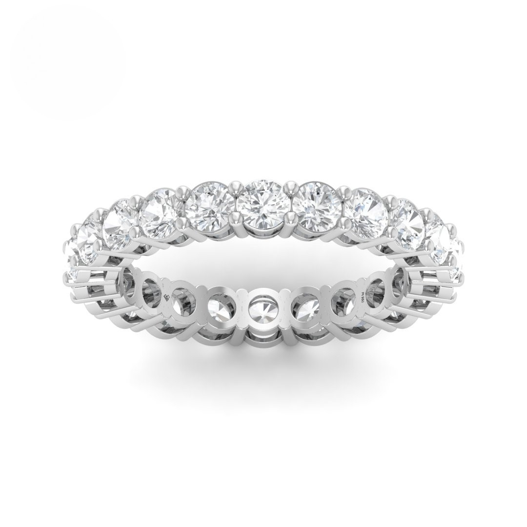 Ava Round Cut Wedding Band