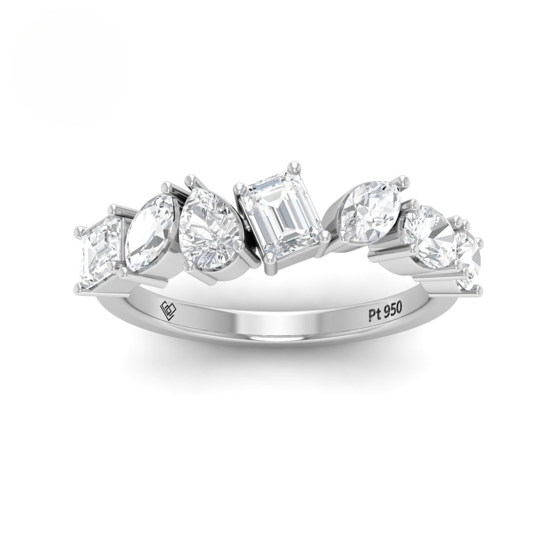 Emma 7 stone Diamond Wedding Band