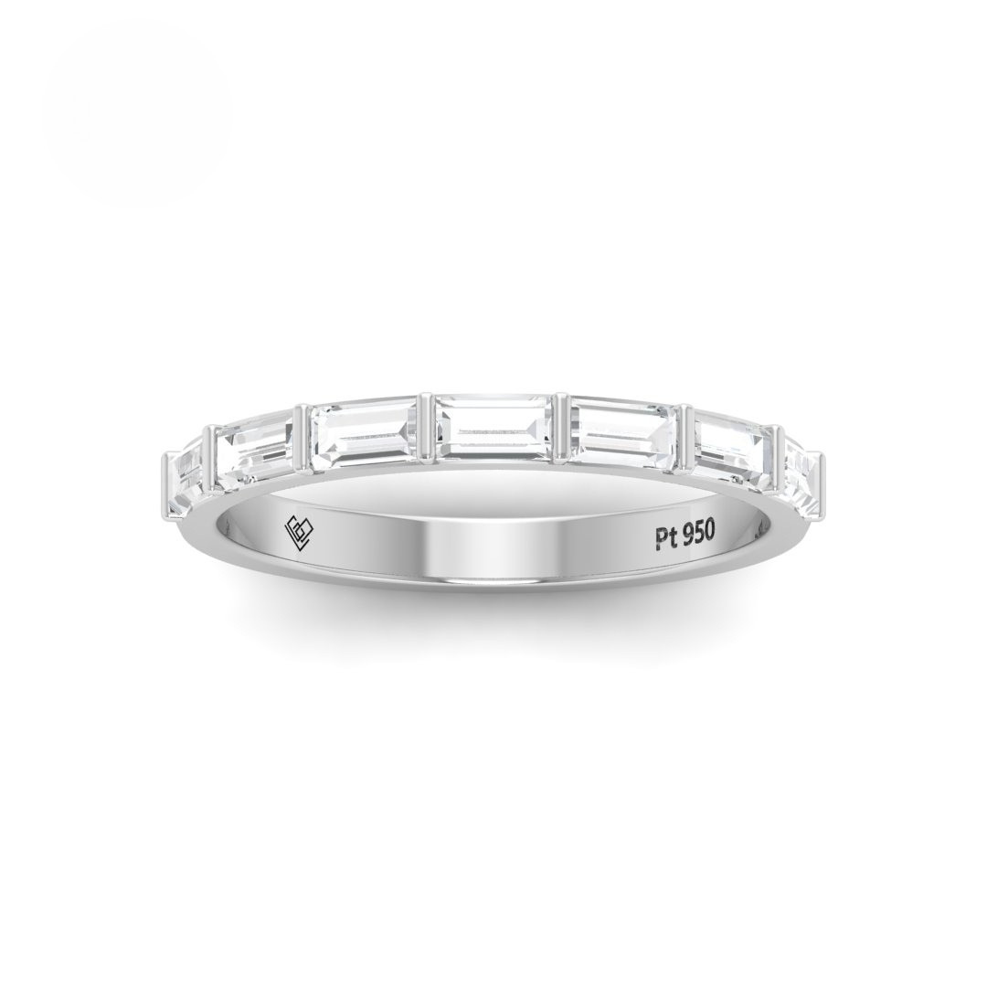 Édith Baguette Cut Diamond Wedding Band