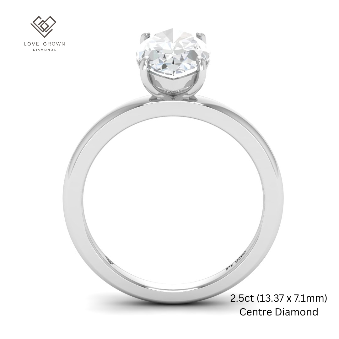 Noémie Solitaire Marquise Cut With Diamond Ring