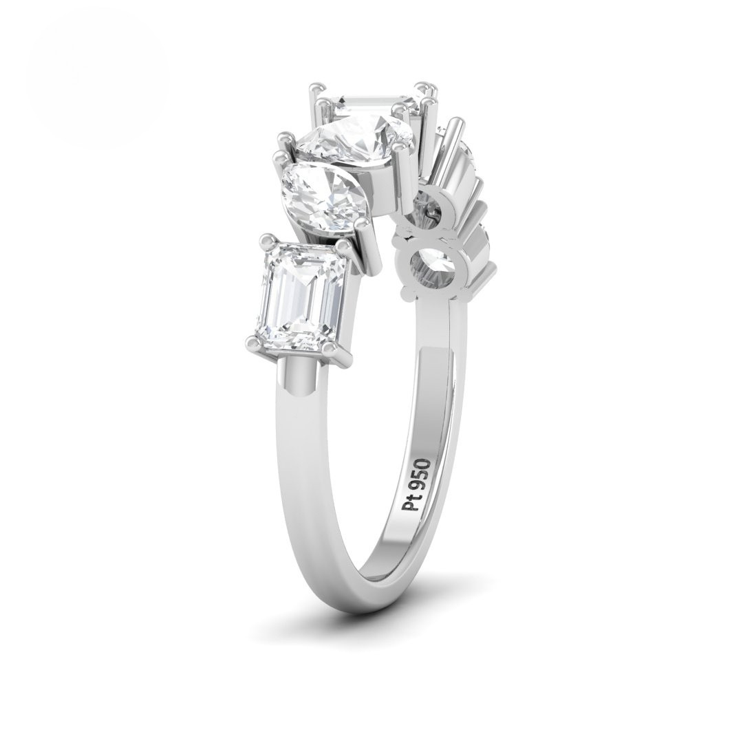 Emma 7 stone Diamond Wedding Band