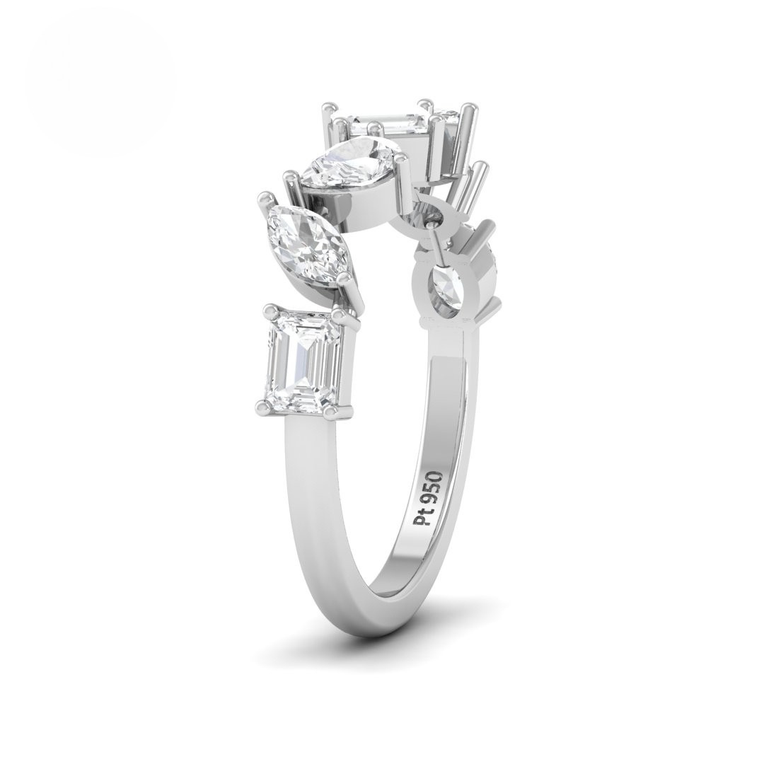 Angèle 7 Stone Diamond Wedding Band
