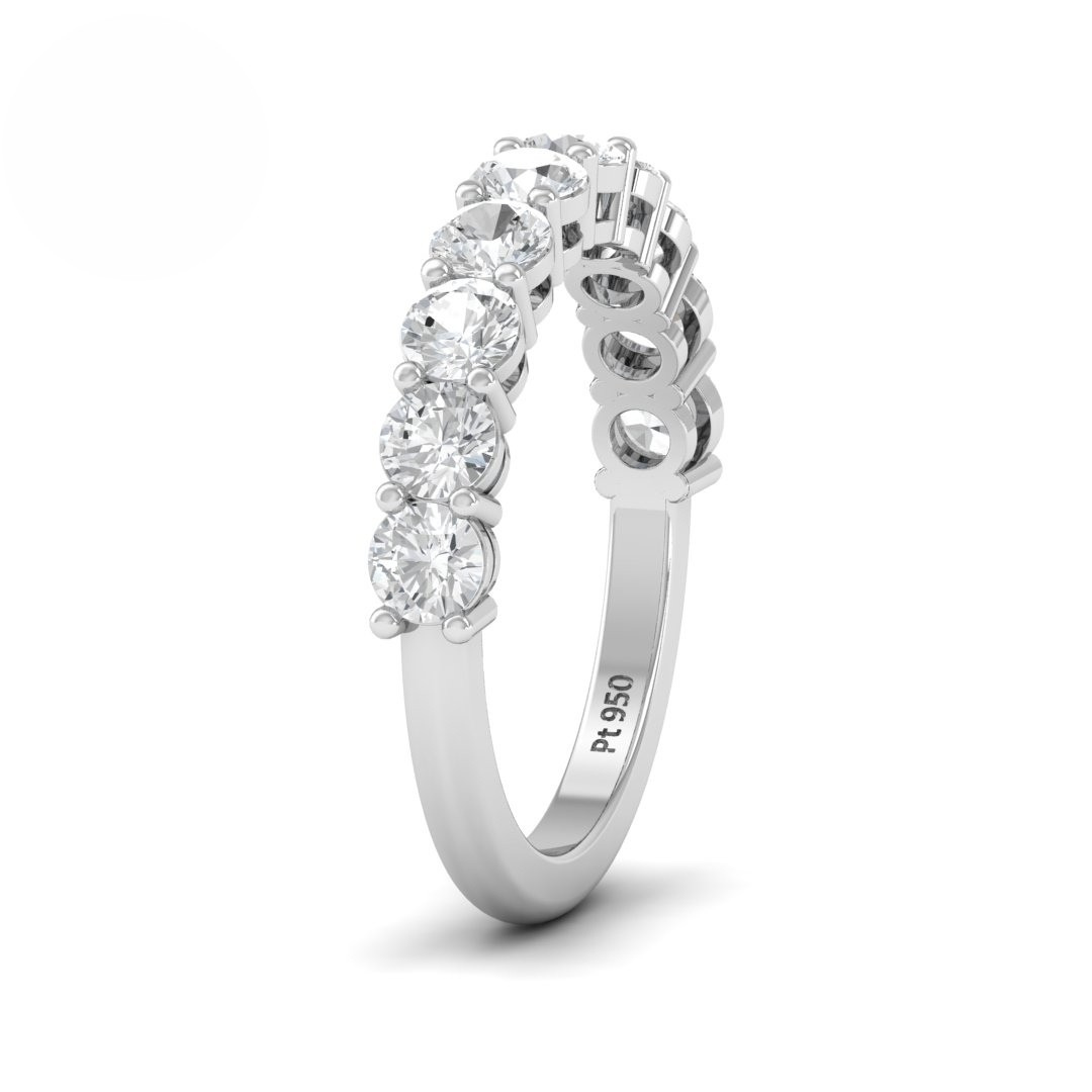 Sophie Round cut wedding band 1.50 Ct