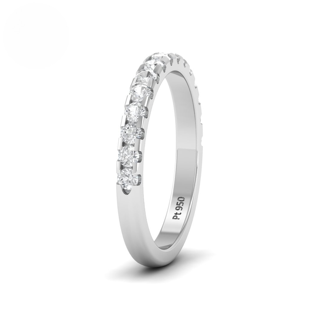 Clara Round Cut Diamond Wedding Band