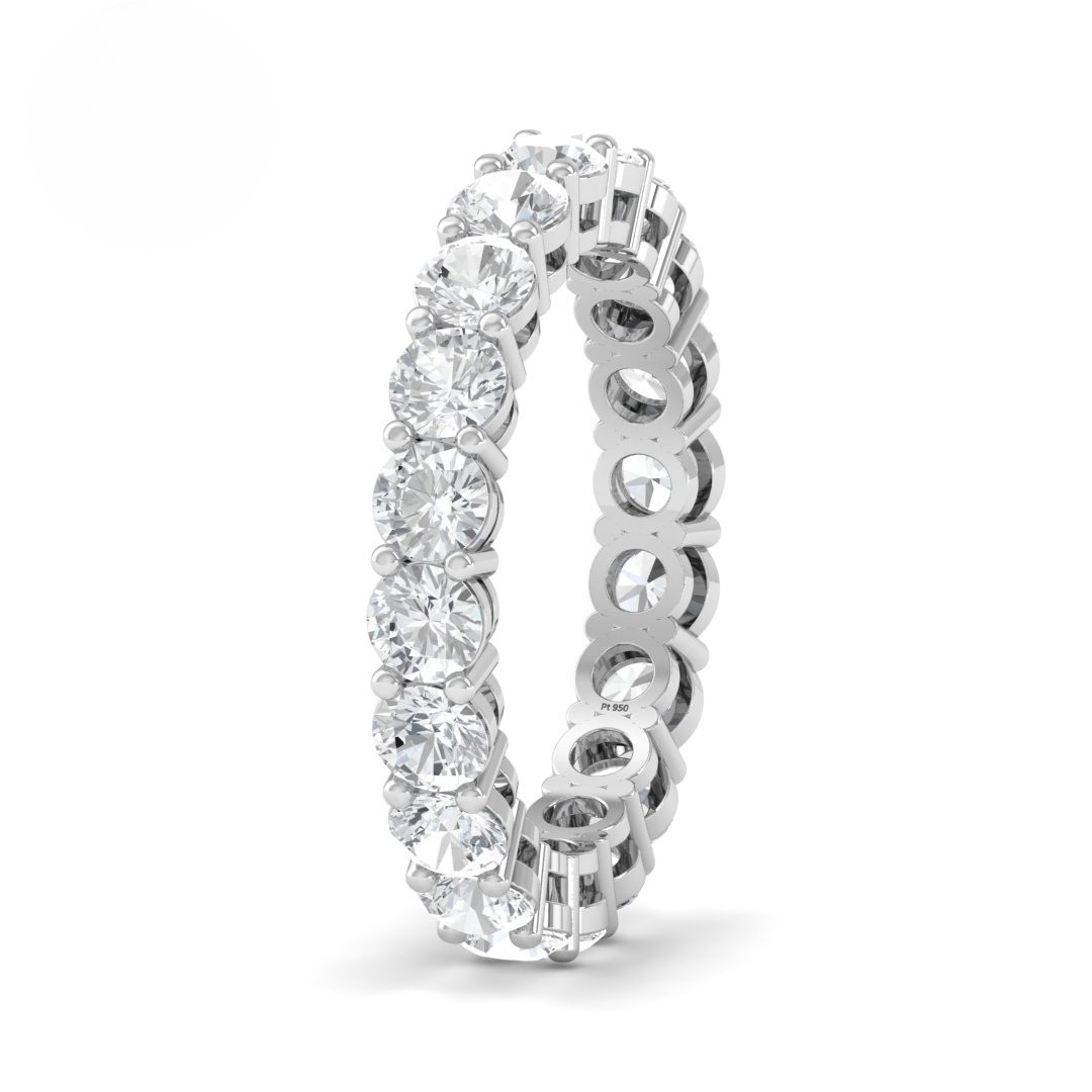 Azura Round Cut Wedding Band 3.00 Ct