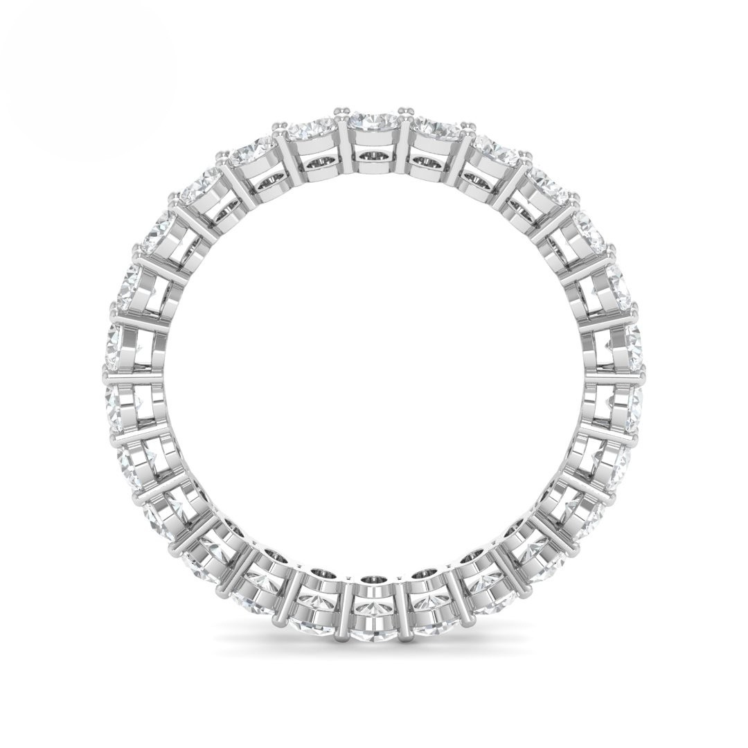 Willow Oval cut wedding band 2.00 Ct