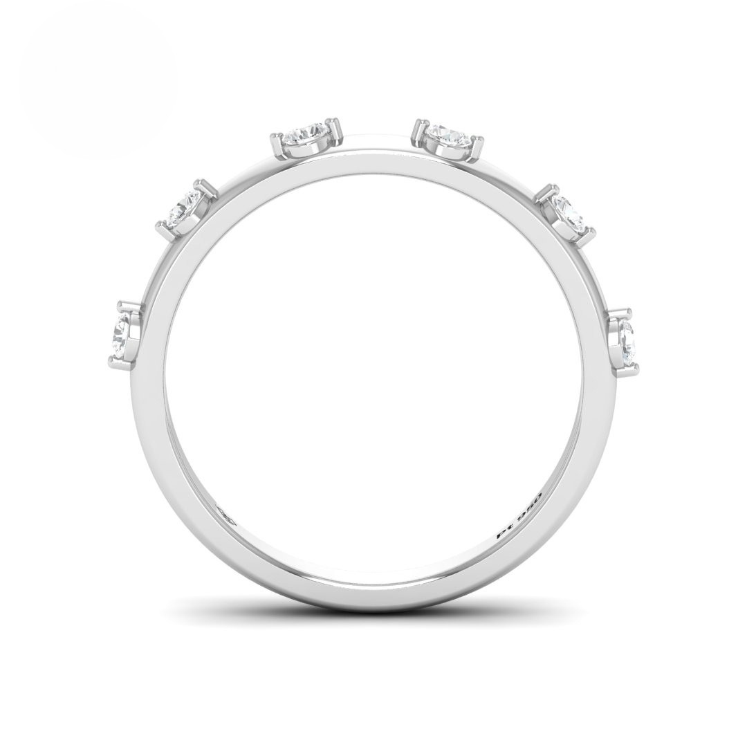 Piper Round Cut Diamond Wedding Band