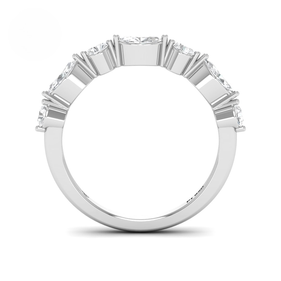 Heather 2 stone Diamond wedding Band