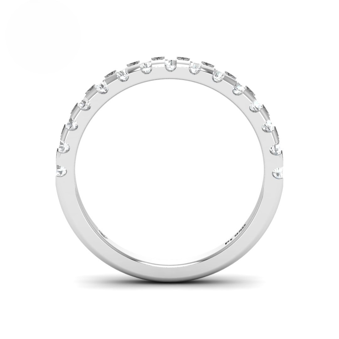 Clara Round Cut Diamond Wedding Band