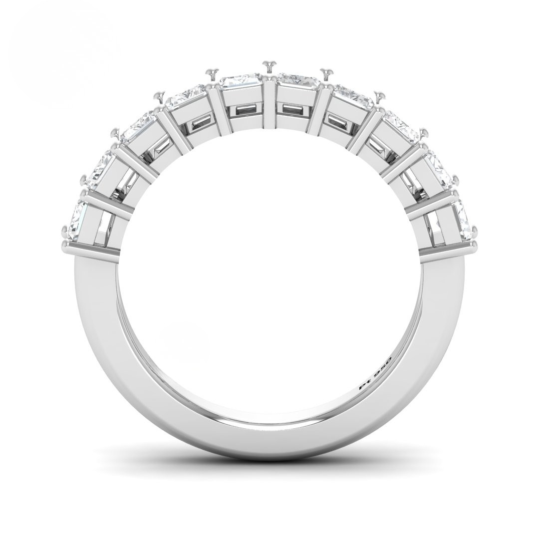 Victoria Emerald cut wedding band 2.50ct