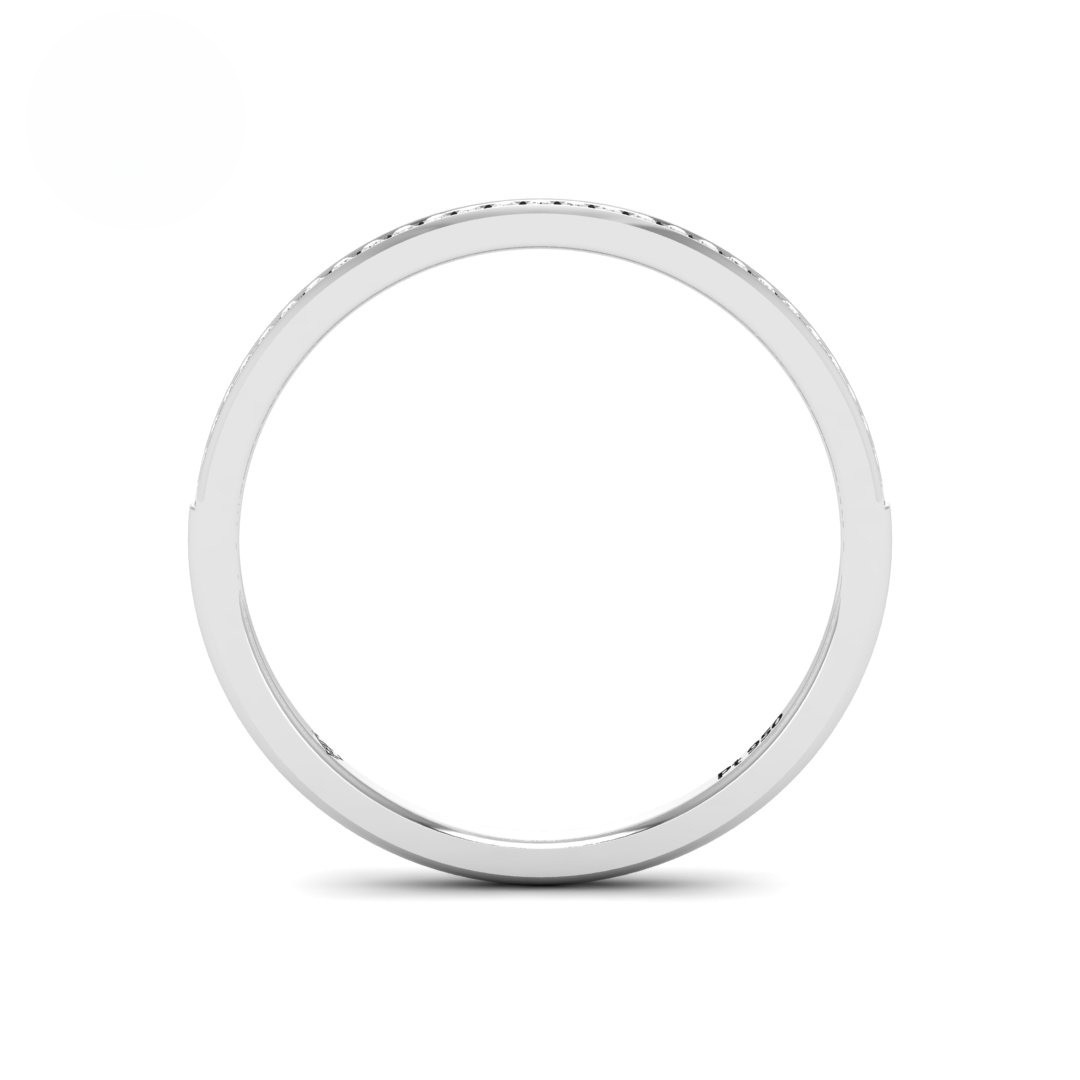 Thea Round Cut Diamond Wedding Band