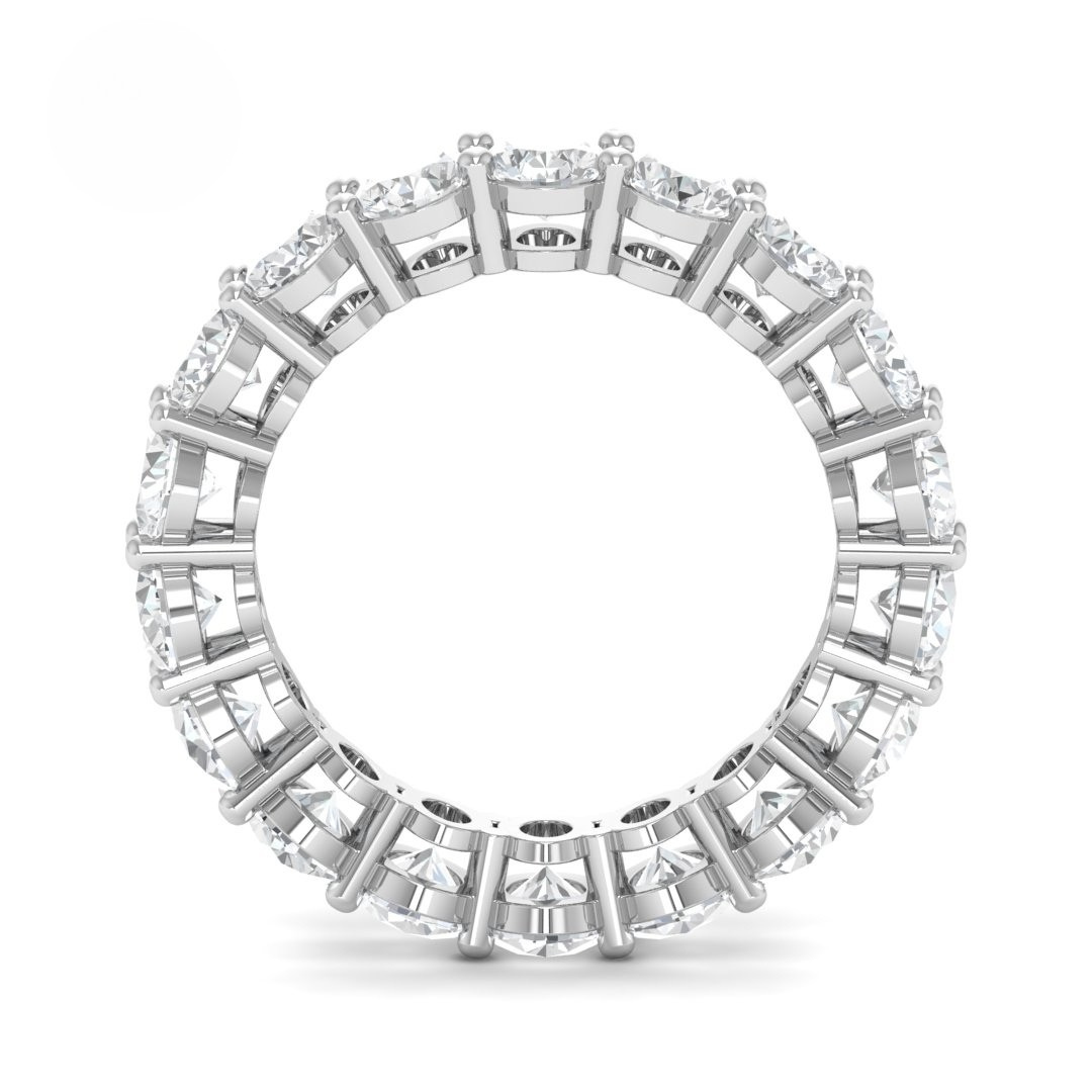 Victoria Oval cut wedding band 5.00 Ct