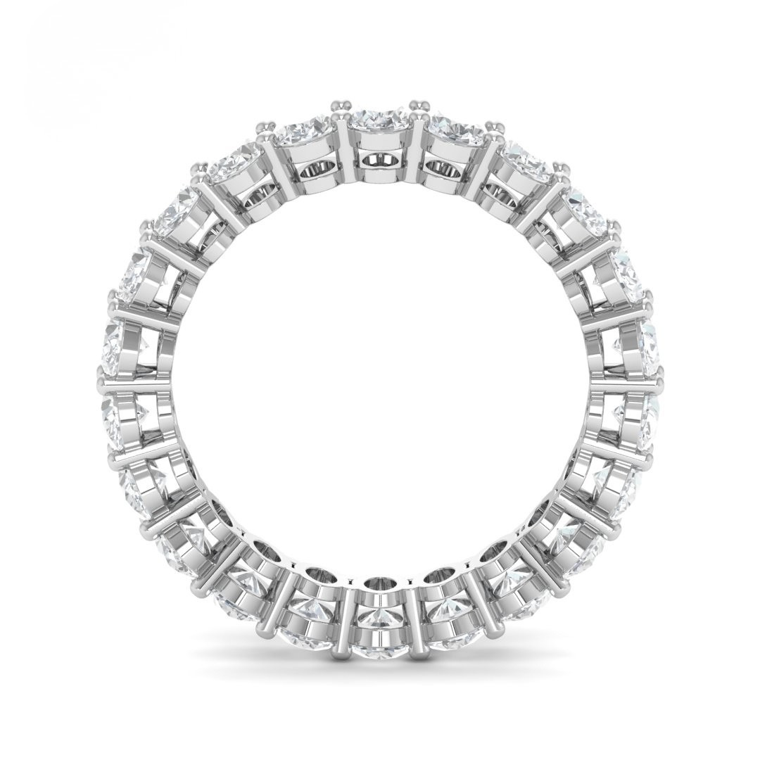 Vivian Oval cut wedding band 3.00 Ct