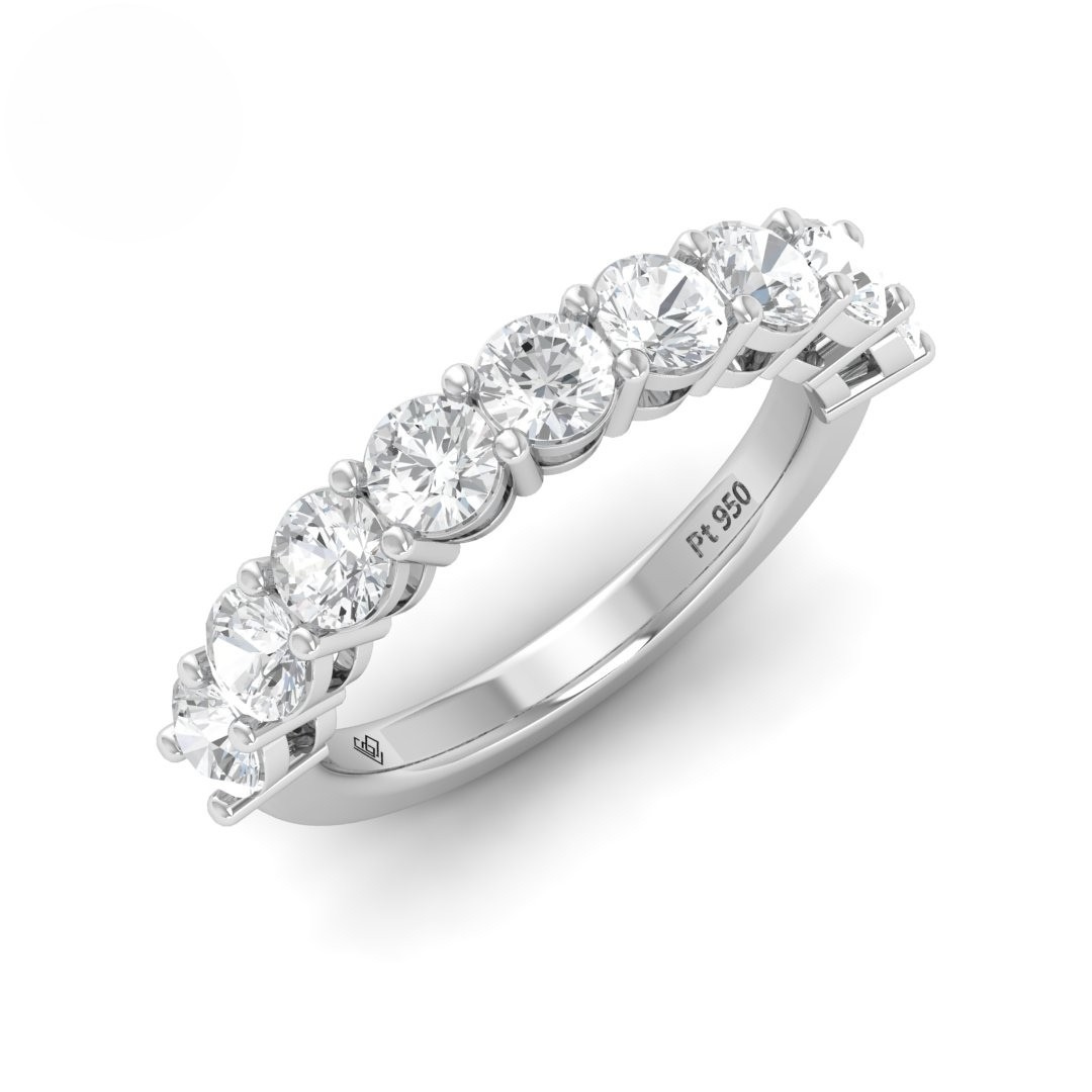Cara Round Cut Wedding Band 2.00 Ct