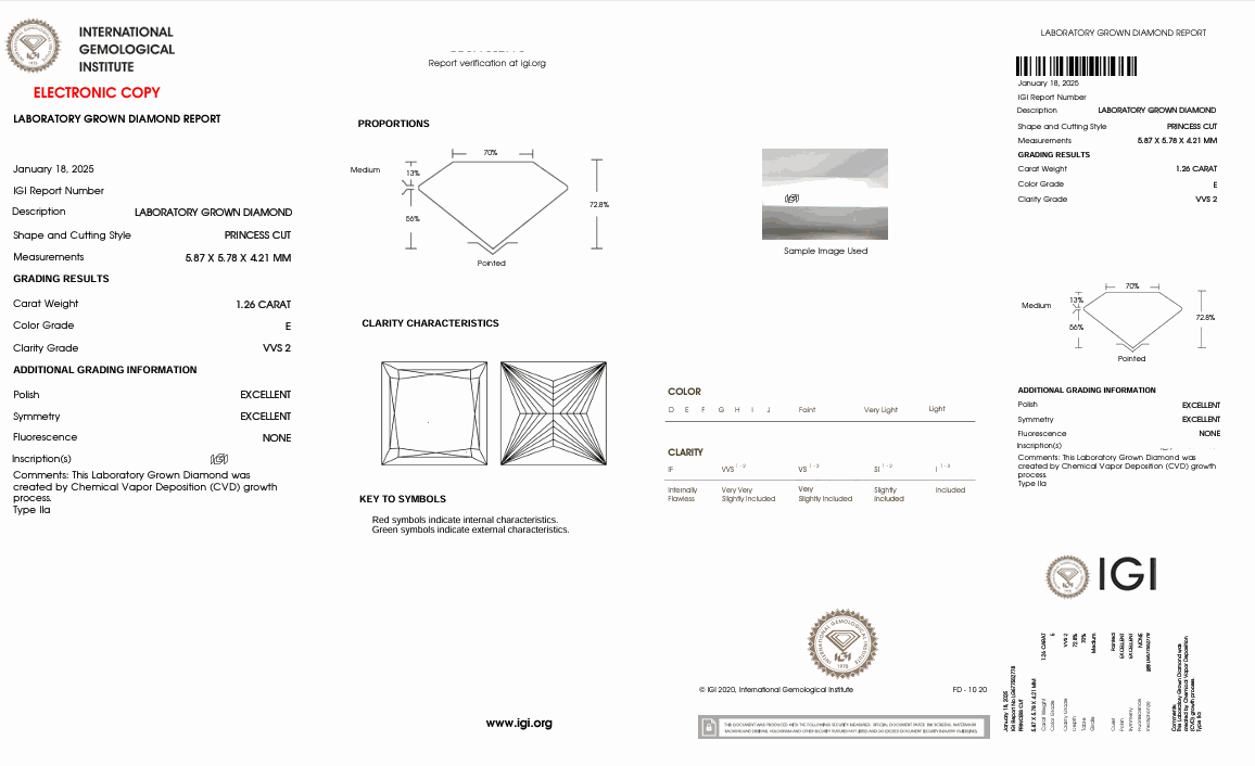 Lab Diamond IGI Certified