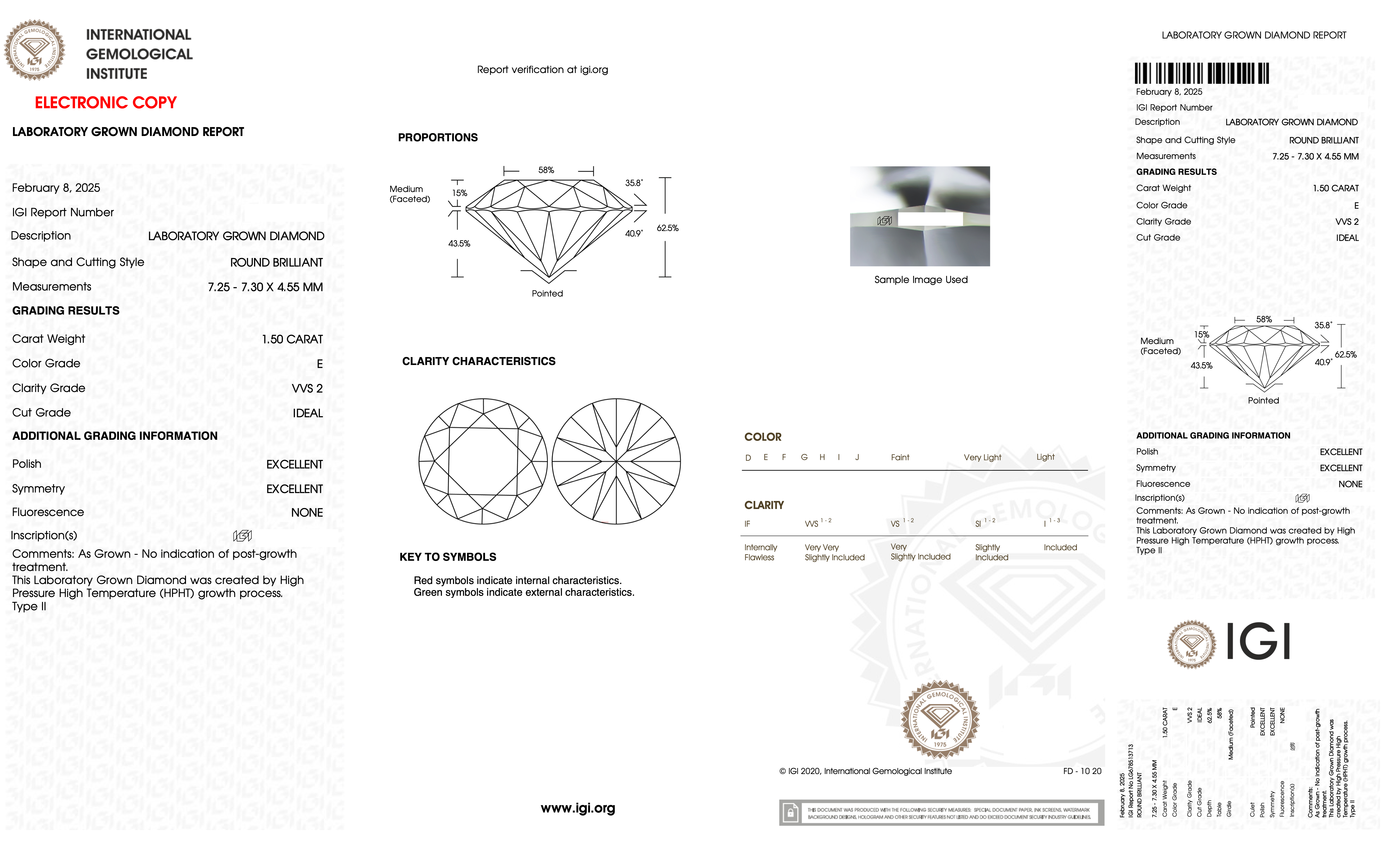 Victoria Round Brilliant Cut Diamond Engagement Ring with Heart Cut Side Diamonds and 3D Diamond Band