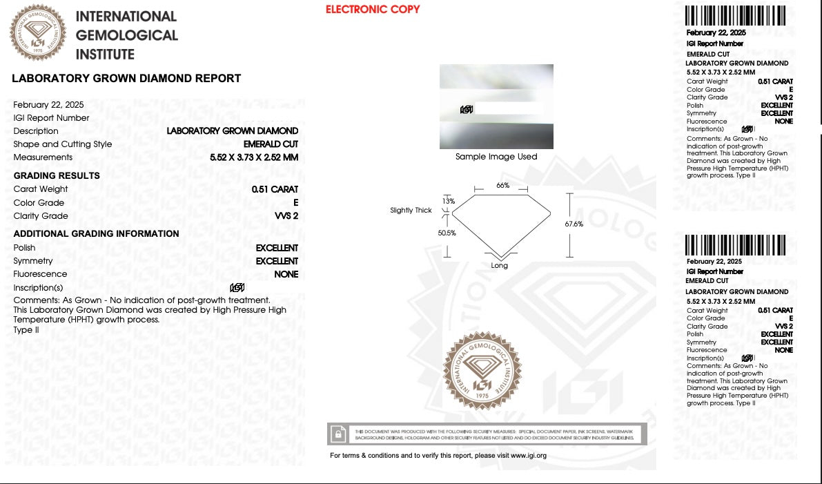 Abigail Emerald With Diamond Band Engagement Ring featuring emerald cut solitaire diamond with additional diamonds around center stone.