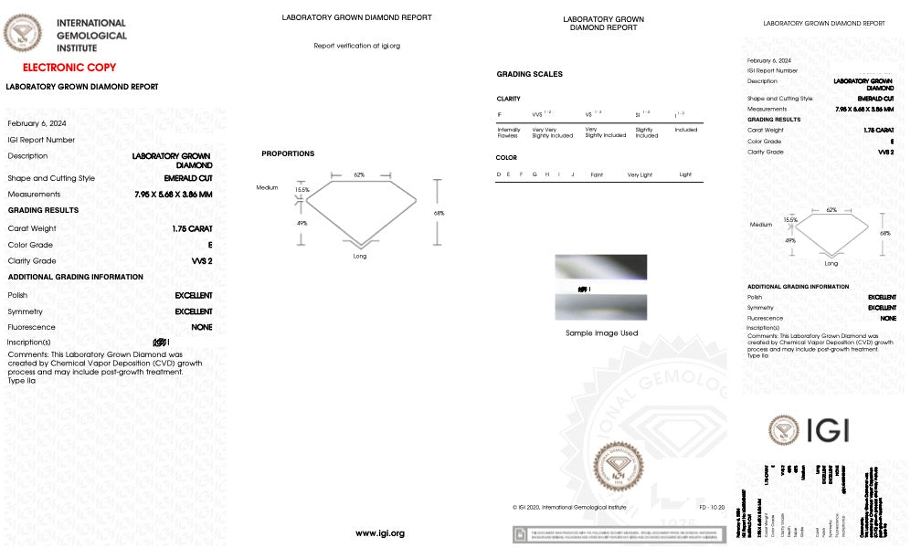 Kamala Emerald Cut Diamond Engagement Ring with Half Moon Cut Sides Diamonds