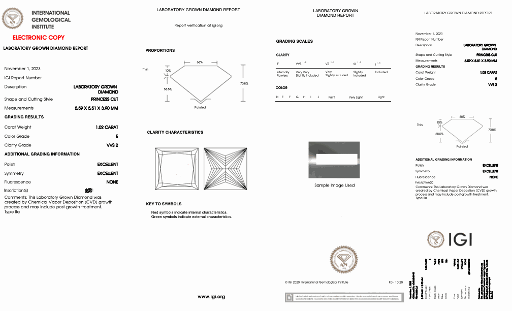 Lab Diamond IGI Certified