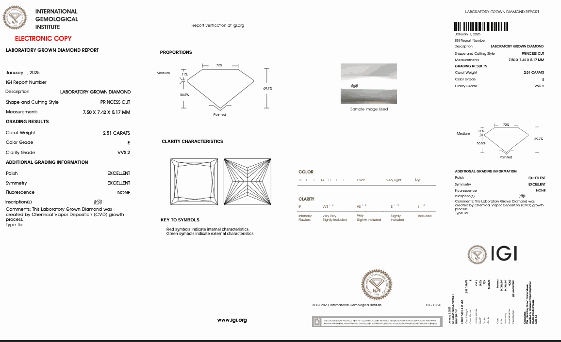 Lab Diamond IGI Certified