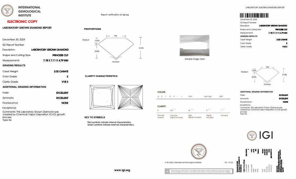 Lab Diamond IGI Certified