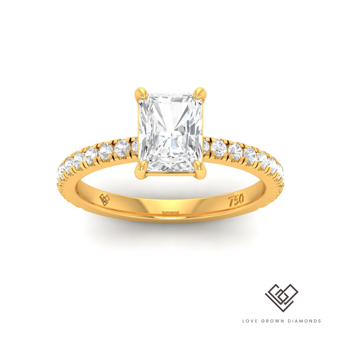 Abigail Radiant Diamond Band Engagement Ring