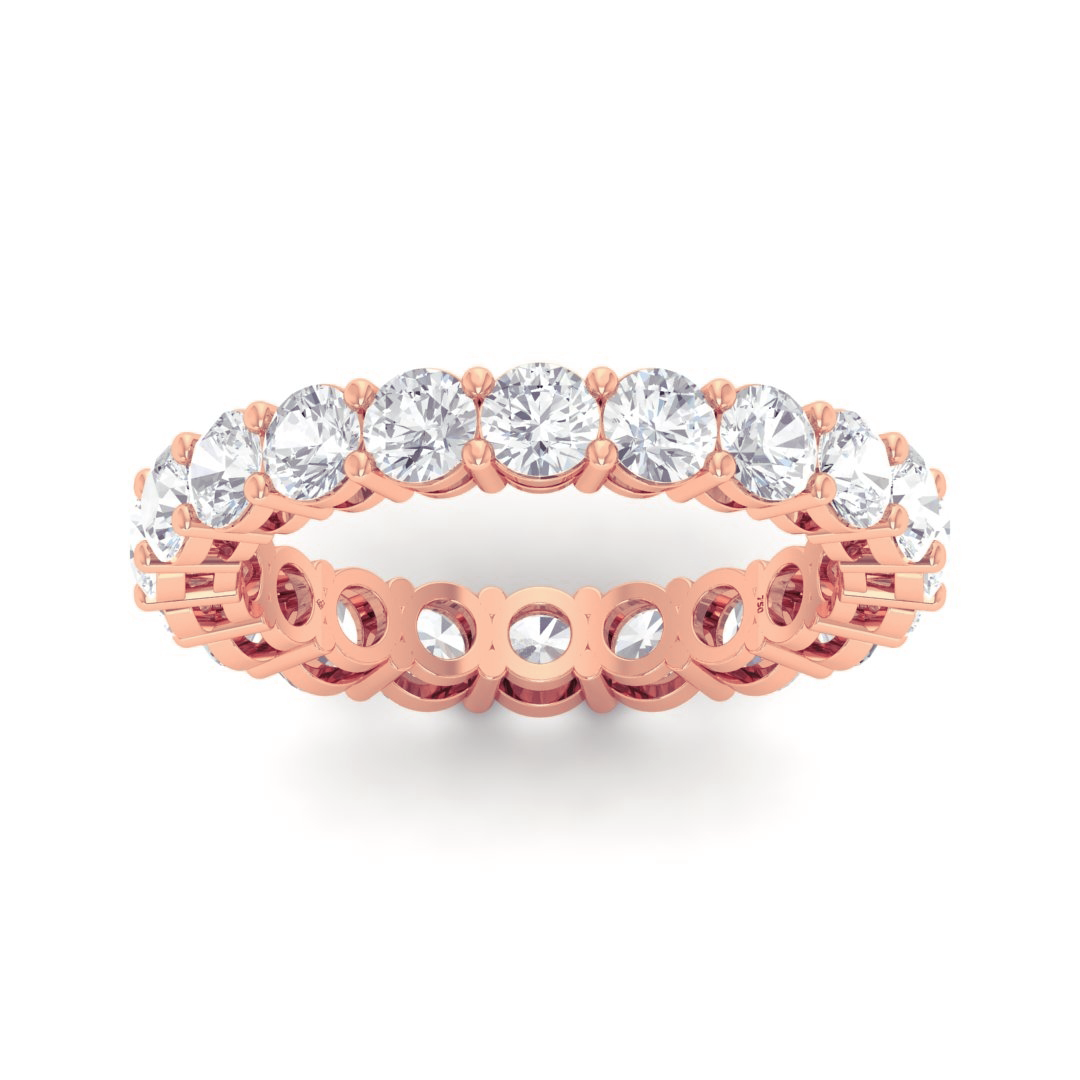 Azura Round Cut Wedding Band 3.00 Ct