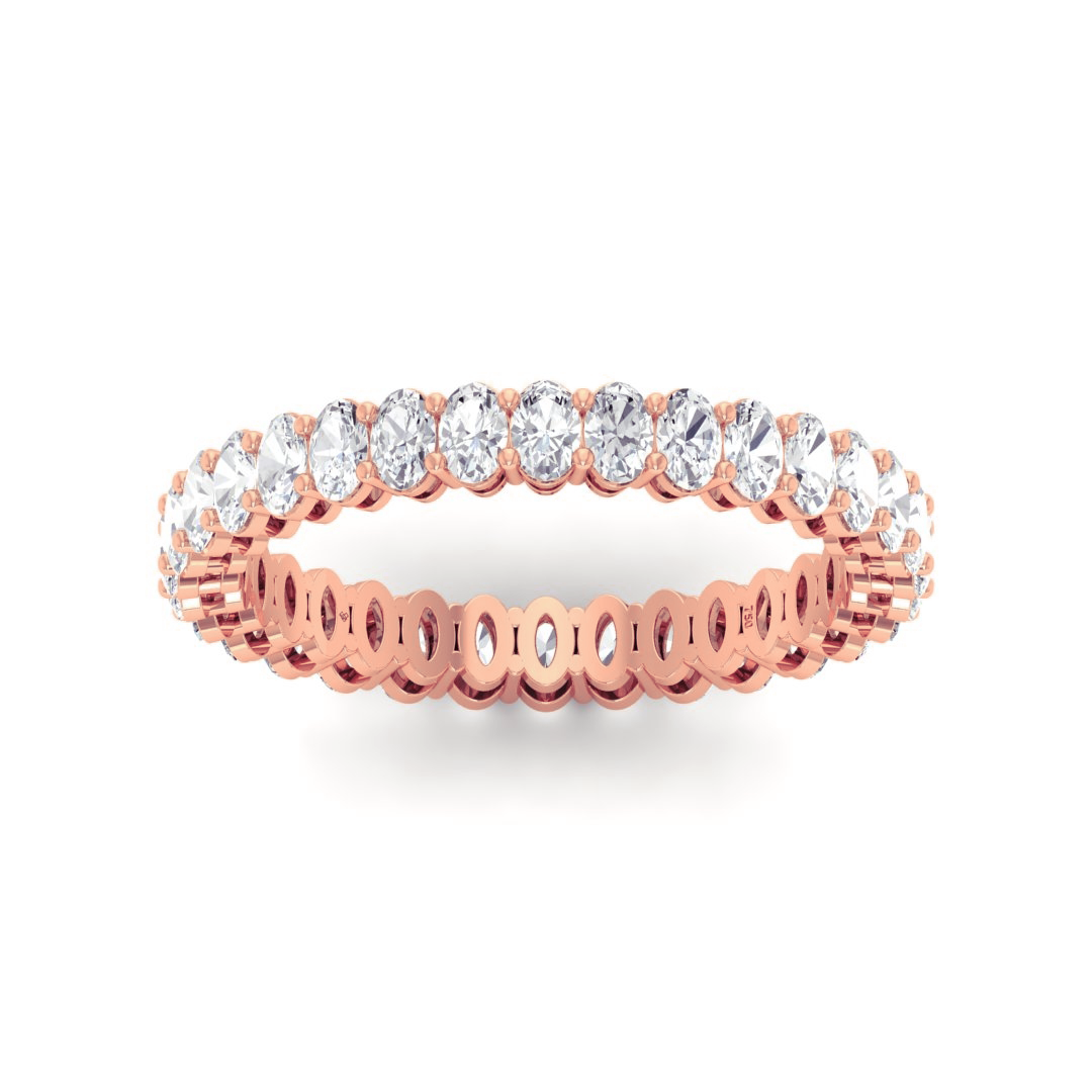 Nadine Oval cut wedding band 1.40 Ct