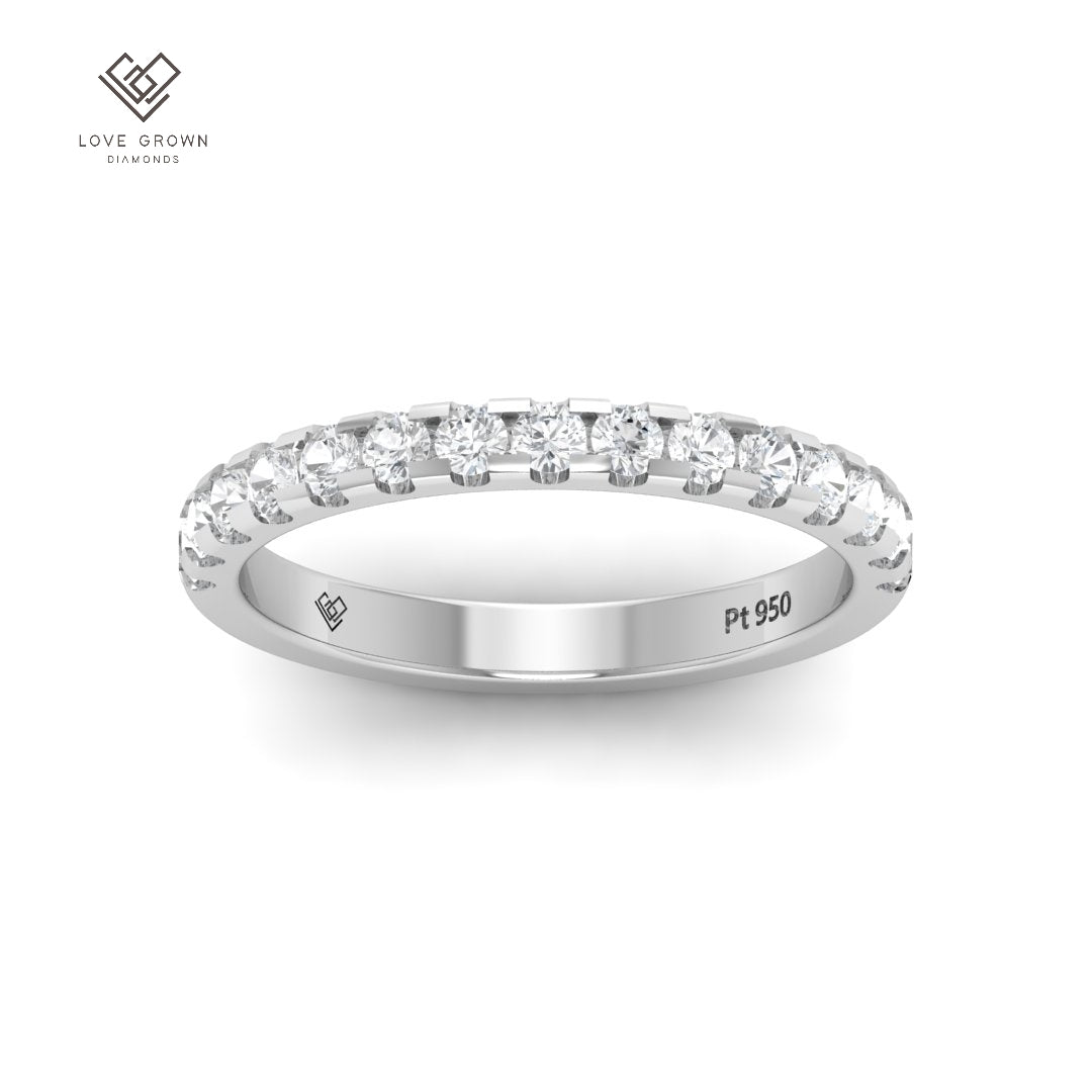 Clara Round Cut Diamond Wedding Band