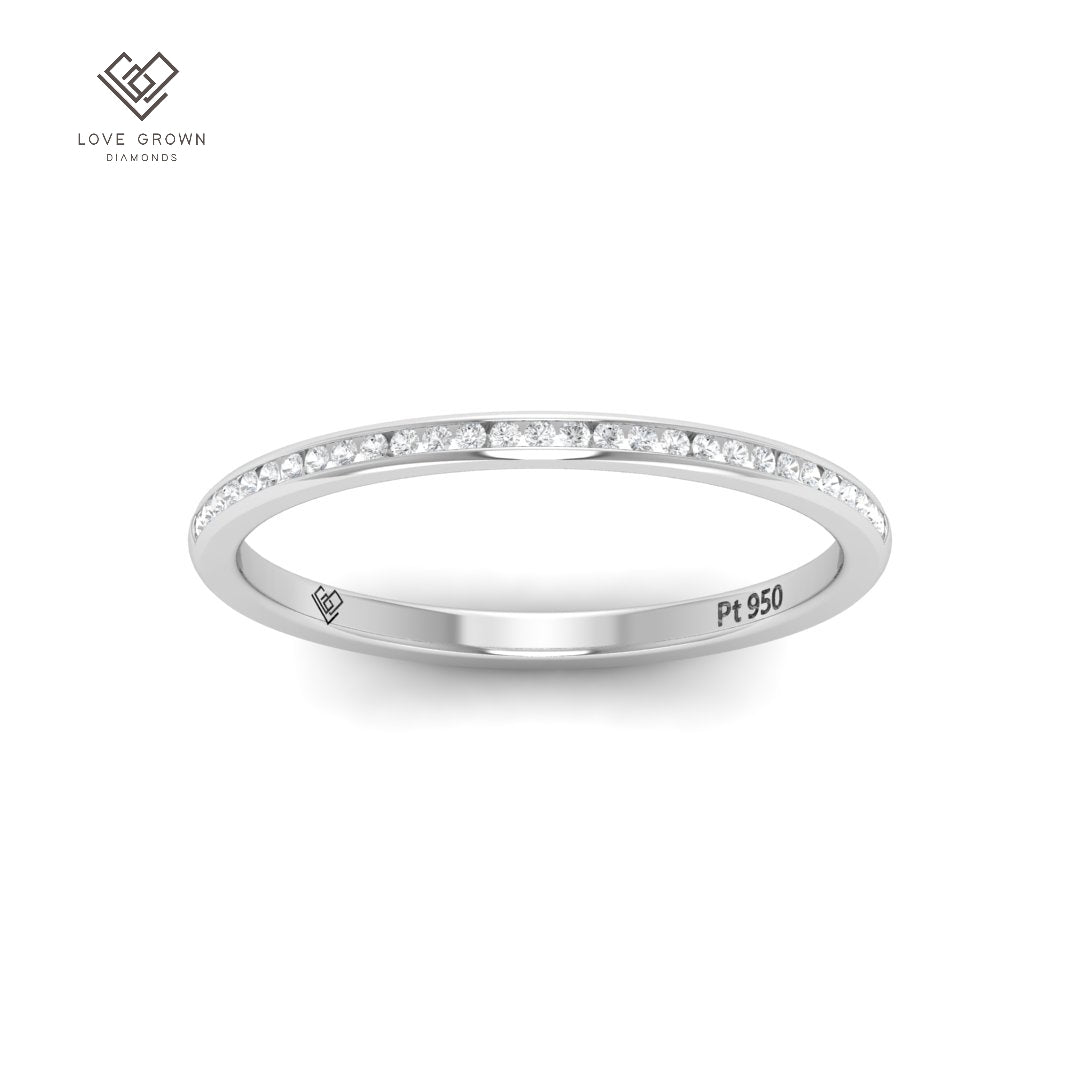 Thea Round Cut Diamond Wedding Band