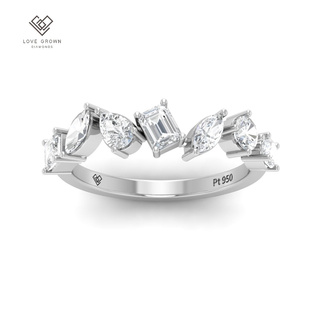 Angèle 5 stone Diamond Wedding Band