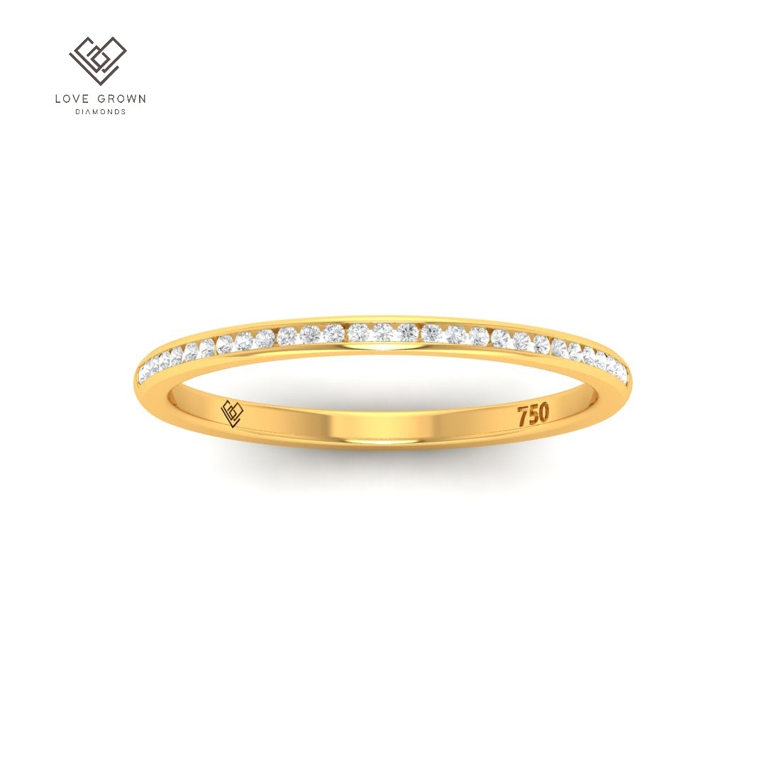 Thea Round Cut Diamond Wedding Band