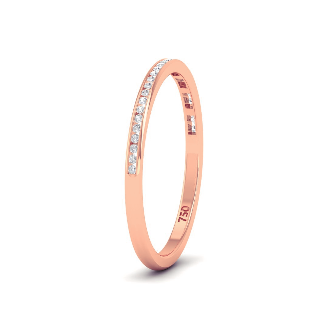 Thea Round Cut Diamond Wedding Band