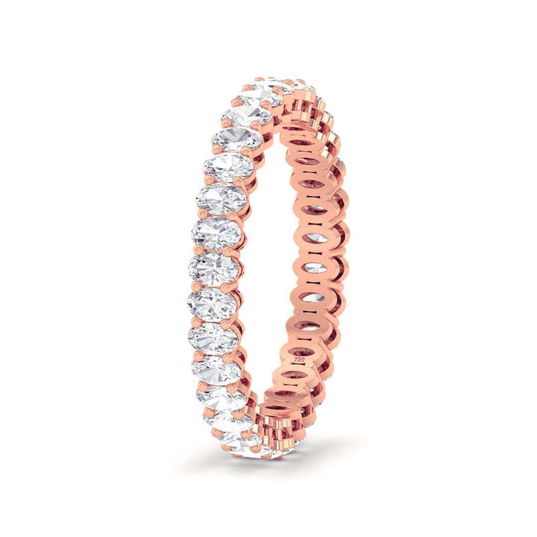 Nadine Oval cut wedding band 1.40 Ct