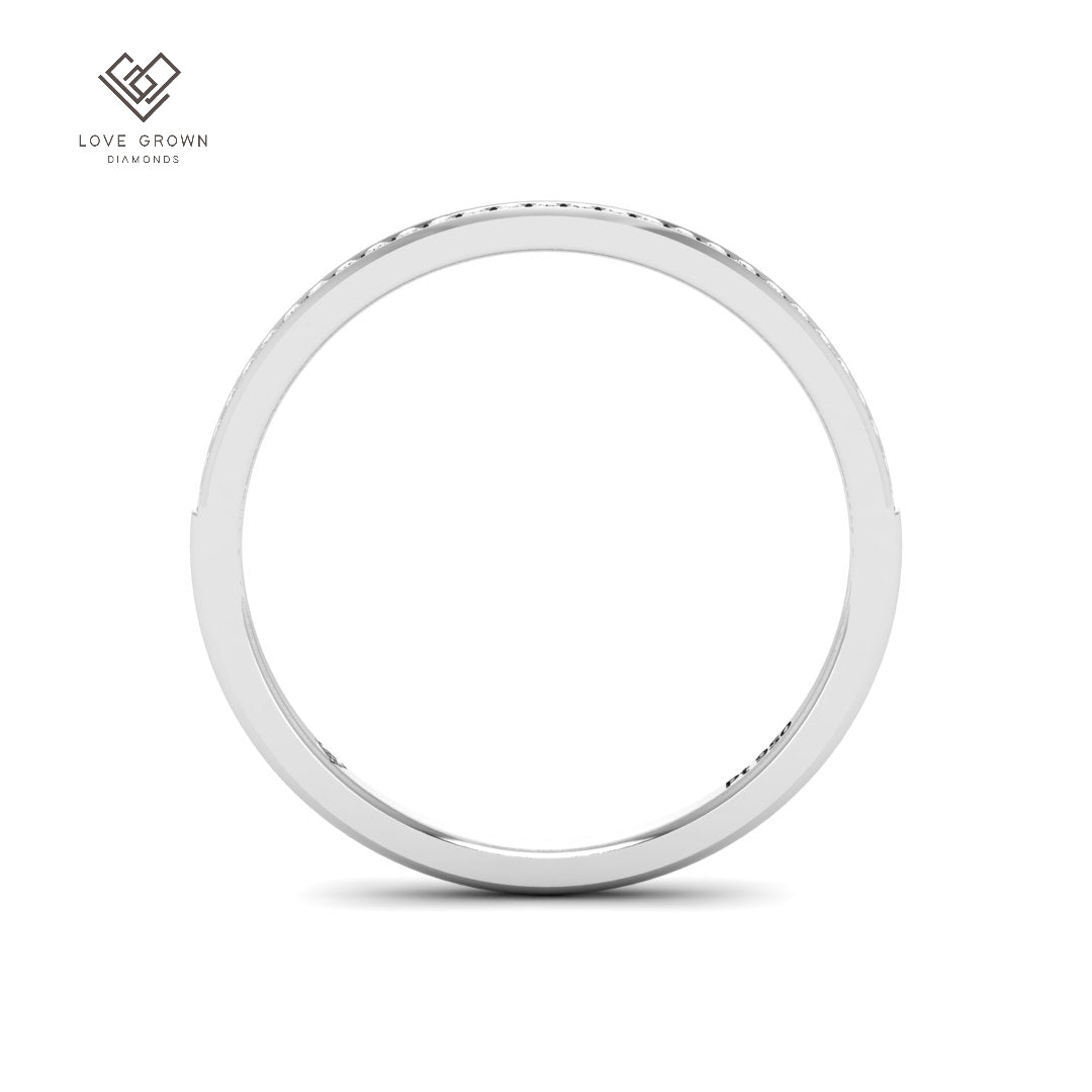 Thea Round Cut Diamond Wedding Band