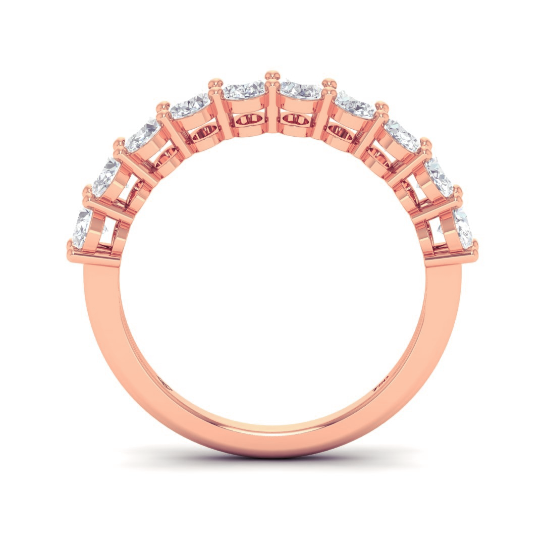 Estelle Oval cut wedding band 1.50 Ct