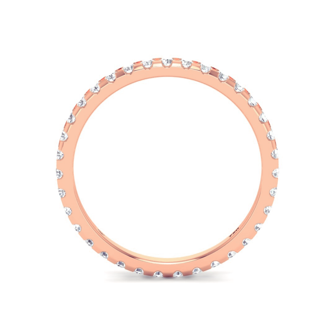 Cara Round Cut Wedding Band 0.50 Ct