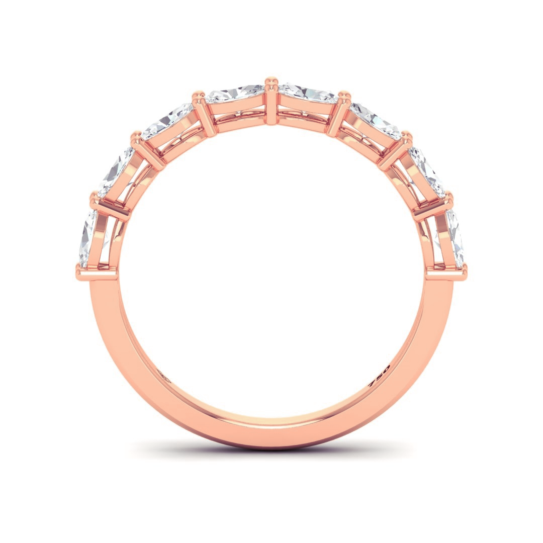Cordelia Oval Cut Diamond Wedding Band