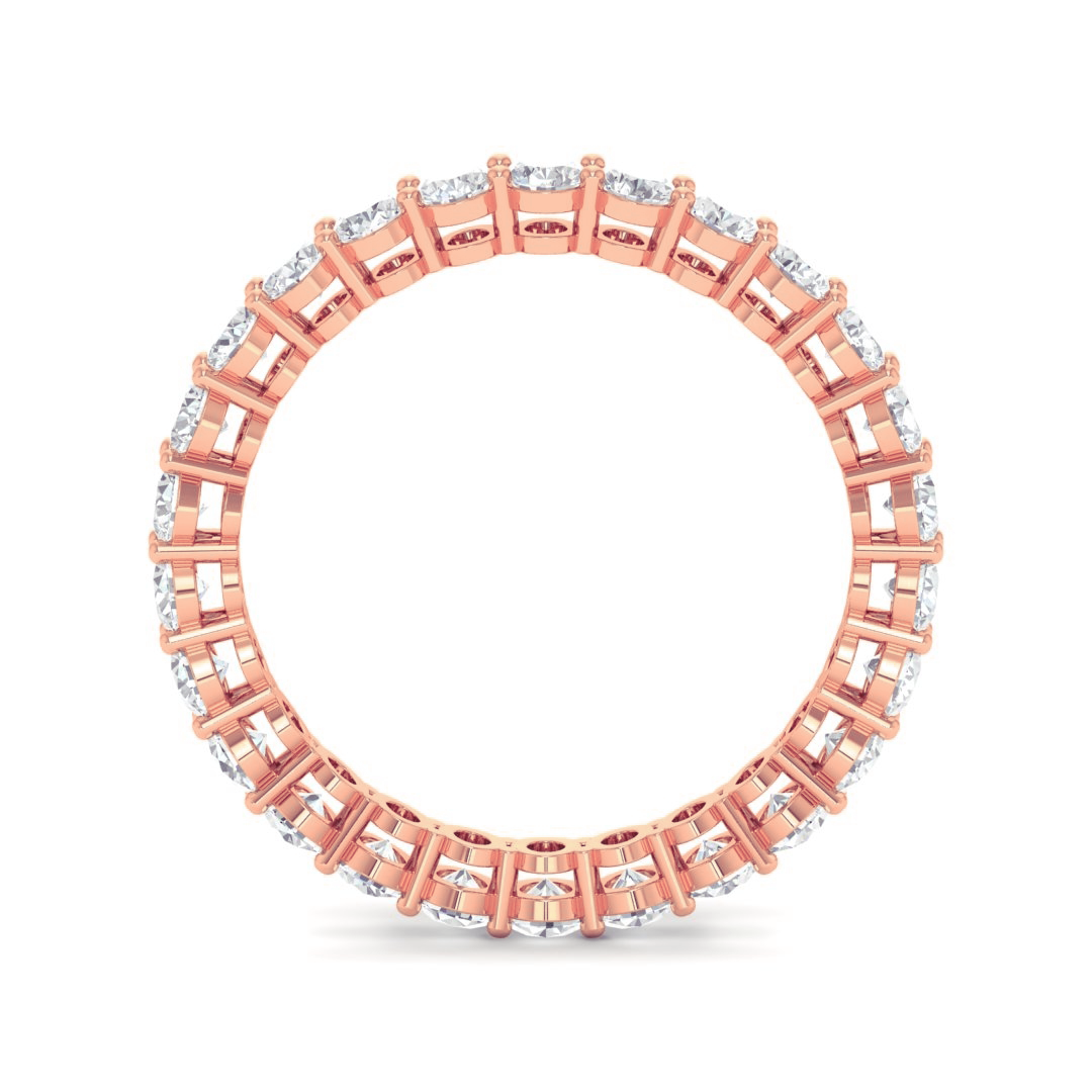 Willow Oval cut wedding band 2.00 Ct