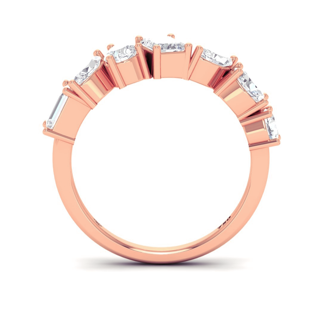 Emma 7 stone Diamond Wedding Band