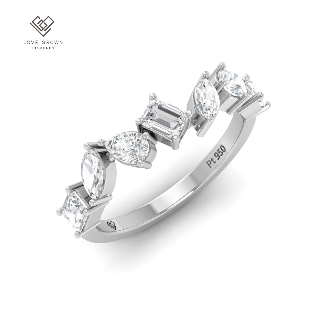 Angèle 5 stone Diamond Wedding Band