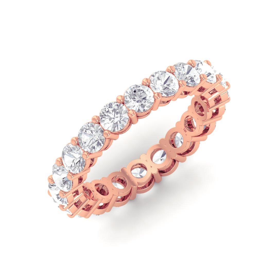 Azura Round Cut Wedding Band 3.00 Ct